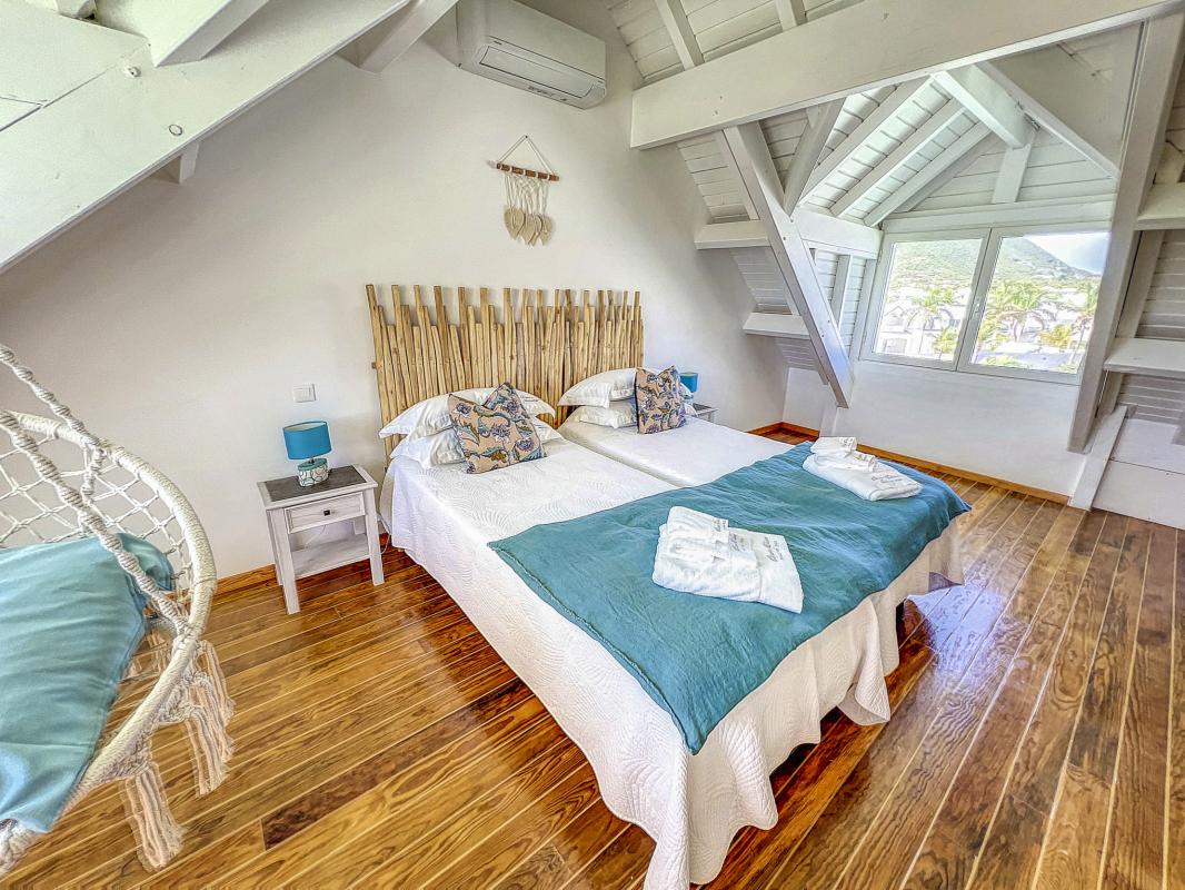 A louer villa 8 personnes Orient Bay Saint Martin-chambre etage-19